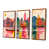 Toile avec cadre flottant brun