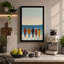 Figures by the Water Minimalist - Wrapped Canvas-438669783-438669777