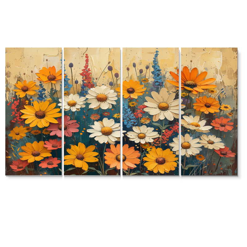Alienor - chardon, ensemble de reproductions d'art mural, H 32 po x l 64 po