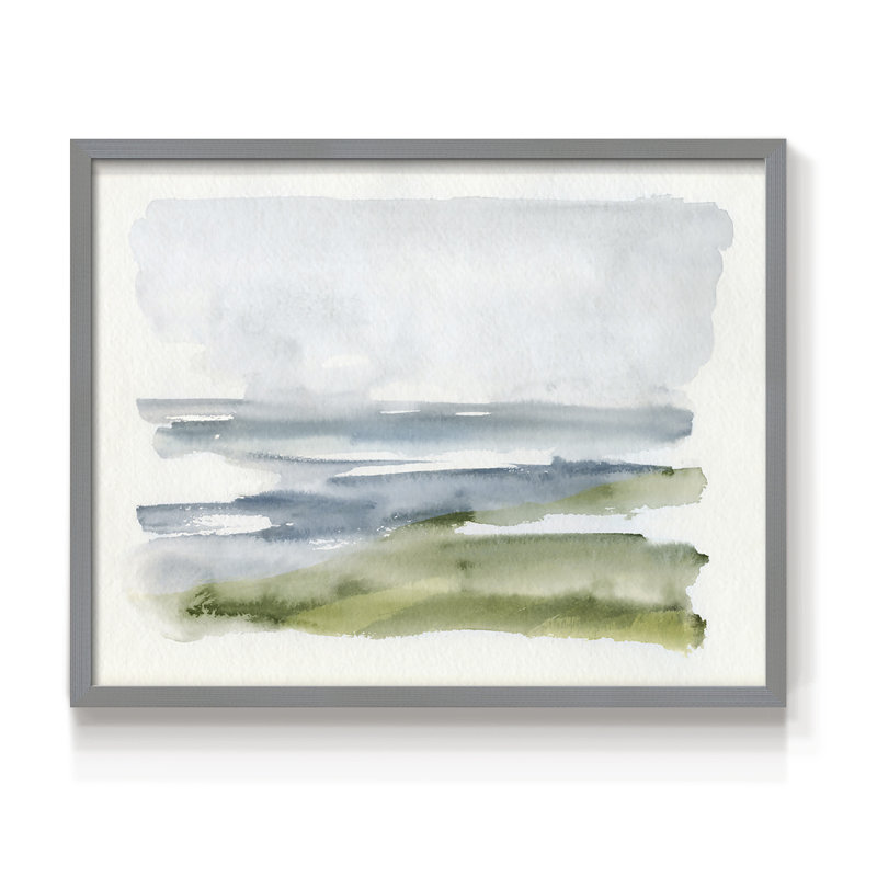 Coastline Splash I -Framed Print - Restickable