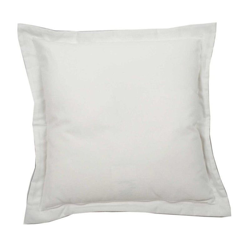 Coussin lombaire intérieur / extérieur Linen Snow, Neige Sunbrella® lin