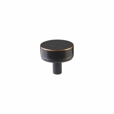 Bouton d'armoire Emtek Select 1-1 / 4 po, tige conique et bouton lisse