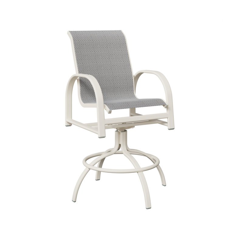 Chaise berçante pivotante Berlin Gardens Murphy Slings, Corbeau Jazzy, Blanc mat