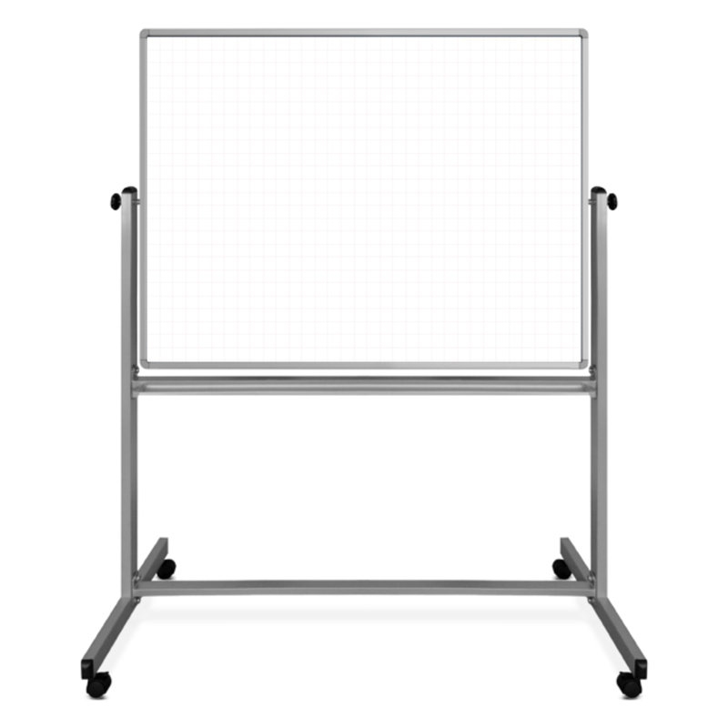 Tableau blanc magnétique autoportant, 65,5 po x 51,5 po