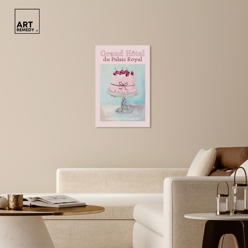 Grand Hotel Coquette Trendy Art on Canvas, 36" x 24"