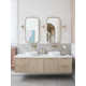 Conners Single Light Stone Dimmable Flush Mounted Sconce