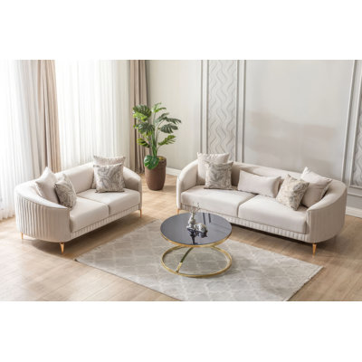 Causeuse en velours Angela