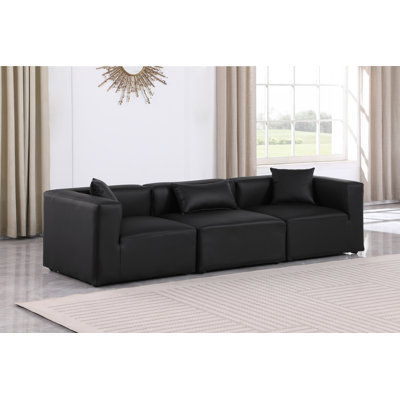 Canapé modulaire en similicuir 3 pièces Houswerth