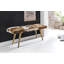 Akhill Genuine Leather Upholstered Bench