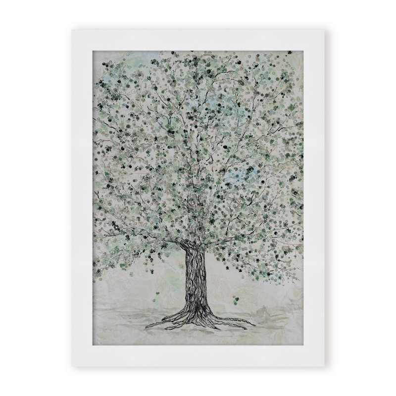 Nature Inspired "Lush Renewal" Canvas Wall Art By , 40" H x 30" W, Framed Print, Beige