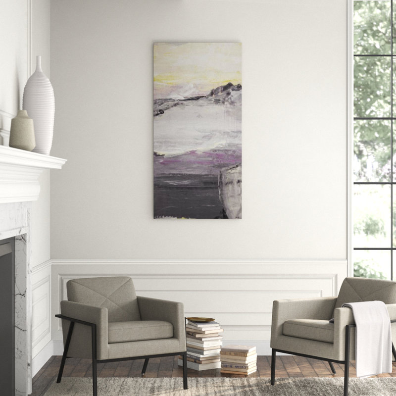 Terra Firma IV Painting by Kyle Goderwis, Knife Gel, 80" H x 36" W x 1.5" D