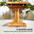 Wooden Outdoor Bench, Rustic Garden Bench Loveseat, Carbonized