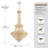 25-Light Dimmable Empire Crystal Chandelier-454327089