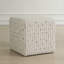 Repose-pieds en chenille Uttermost Joie White