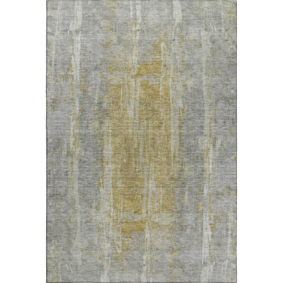 Premium Machine Washable Mayfield AMF2309 Abstract Rug