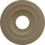 Médaillon de plafond Endurathane Acanthus, P 11 3/8 po x P 2 po, finition de rêve minuit peinte à la main-27780608
