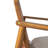 7-Piece Outdoor Modern Rustic Acacia Wood Patio Dining Set With Slatted Armchairs And 79" Rectangular Table