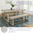 Linzy 6-Person Solid Wood Dining Set-1792066600