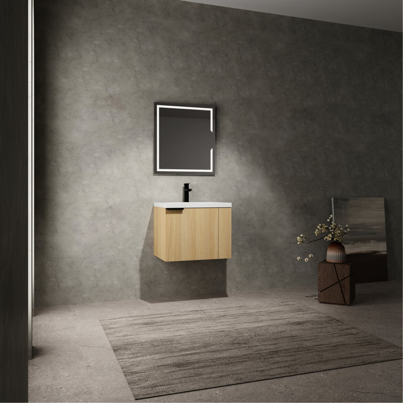 Meuble-lavabo 24 po Modern, Chêne