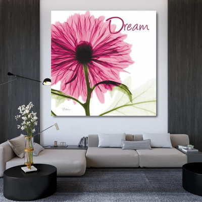 «Red Barrel Studio® Koetsier, Albert», art sur toile tendue sous le titre «Pink Chrysanthemum Dream»