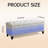 Beige Storage Bench-1104562618