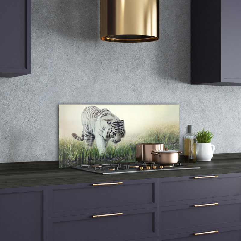 Norristown 50cm W x 100cm L Glass Peel and Stick Panel