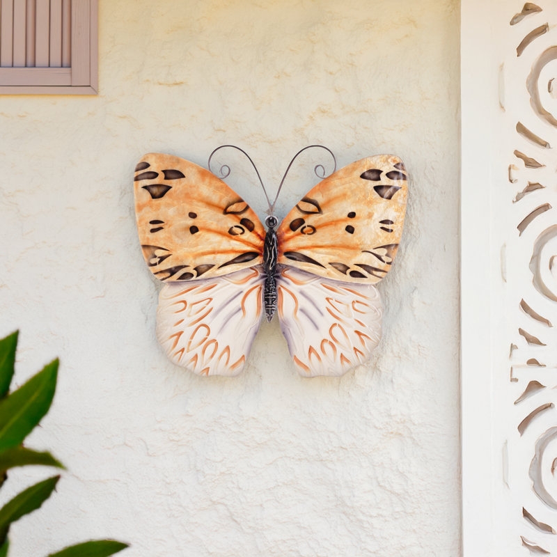 Décoration murale papillon miel