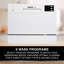 Lave-vaisselle de comptoir 6 pièces Urban Living, lave-vaisselle portatif compact pour appartement, véhicule récréatif, petits espaces