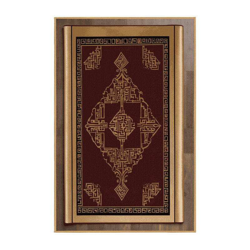 Ornamental Rose Rug, Rectangle 2' x 3'
