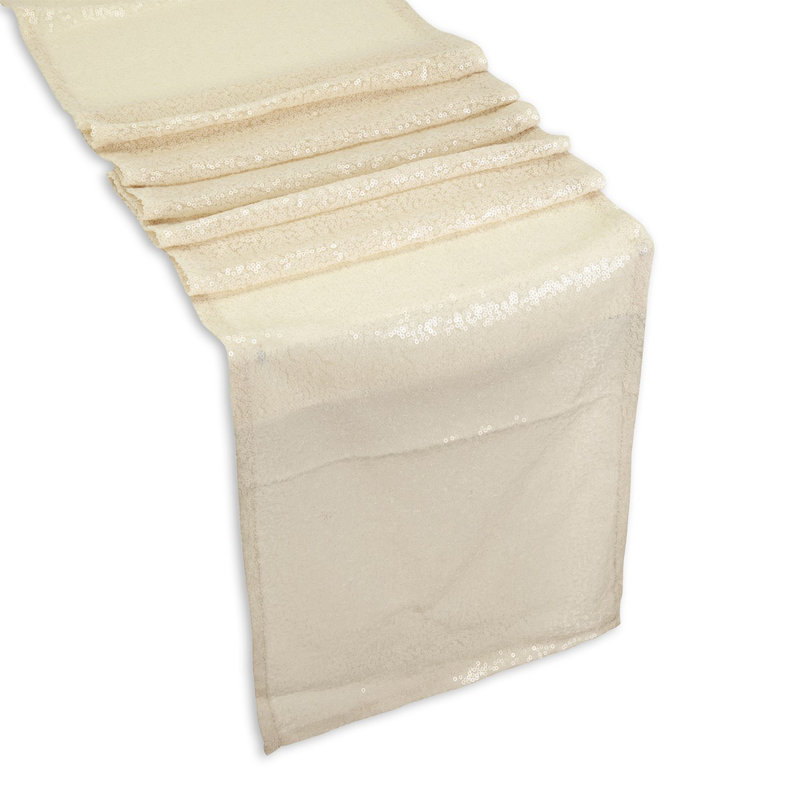 Allen Table Runner, Ivory