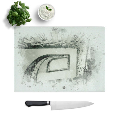 Tempered Glass Staircase Chopping Board