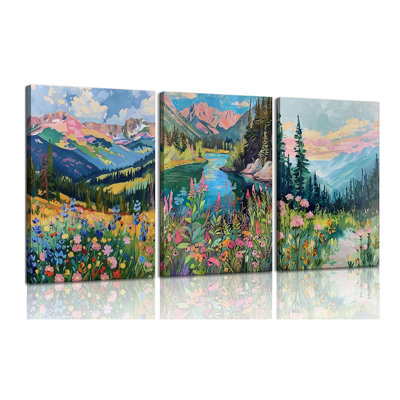 3 Piece Wrapped Canvas Print