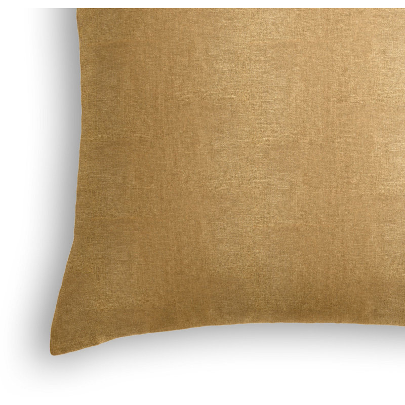 Linen Square Pillow Cover & Insert, 24" x 24", Shimmer