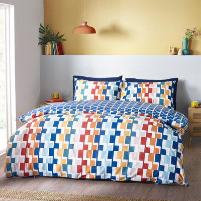Bryson Geo Reversible Duvet Cover Set