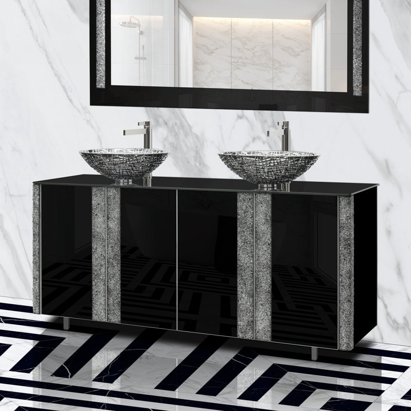 Princess 66'' W Vanity, Black