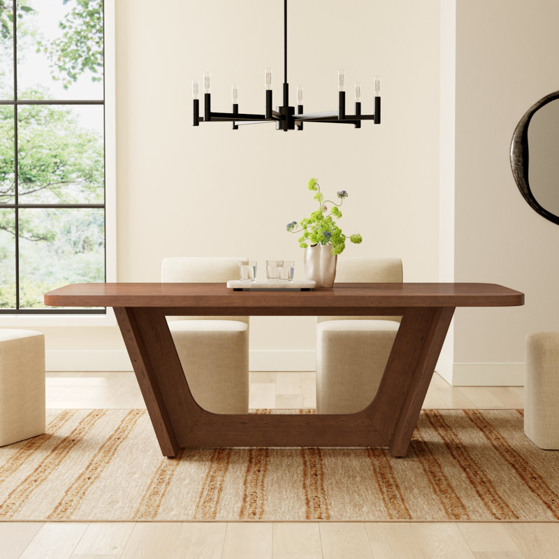 Rectangular Trestle Dining Table