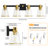 Milasia Modern Dimmable Bathroom Vanity Light With Cone Clear Glass Shade-1340002014-1335395341
