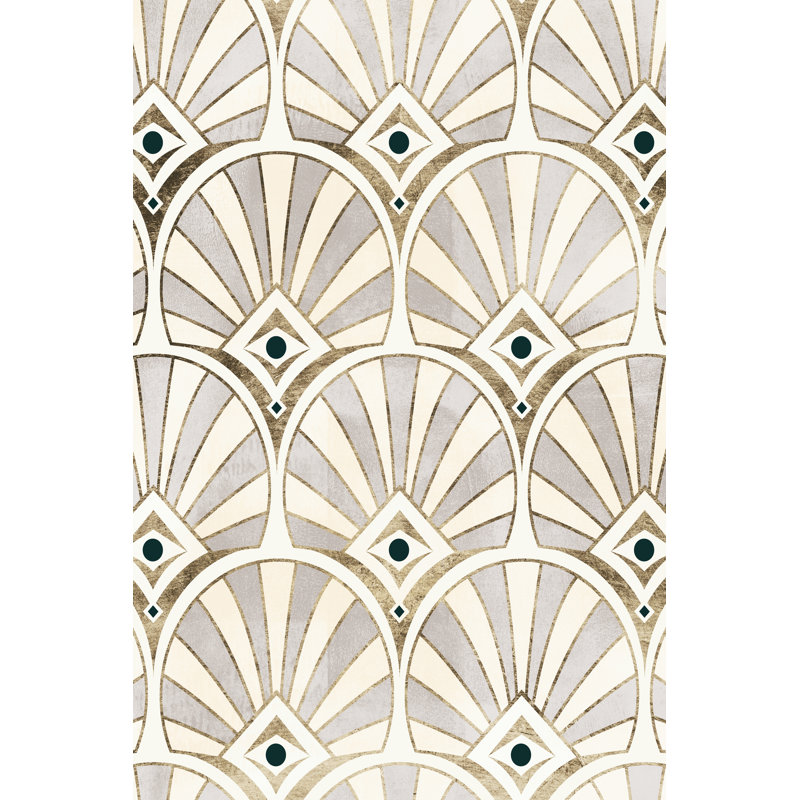 "Deco Patterning I" par Victoria Barnes, impression sur toile tendue, H 48 po x l 32 po
