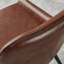 Aabas Vintage Faux Leather Armless Dining Chairs