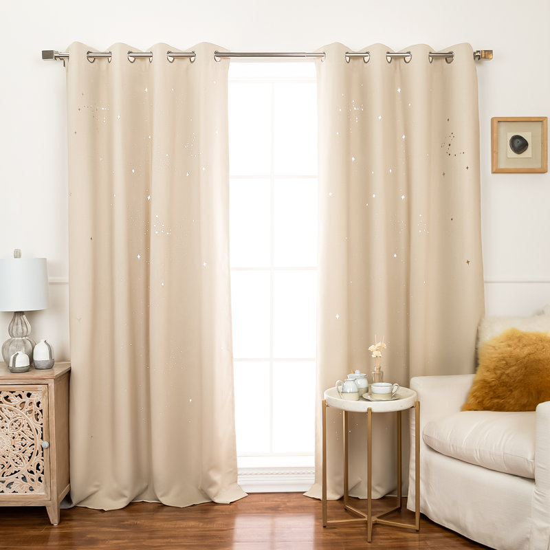 Paire de rideaux obscurcissant Nicholad, Beige