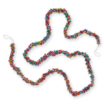 Groovy Bell Garland Multicolor Iron Christmas