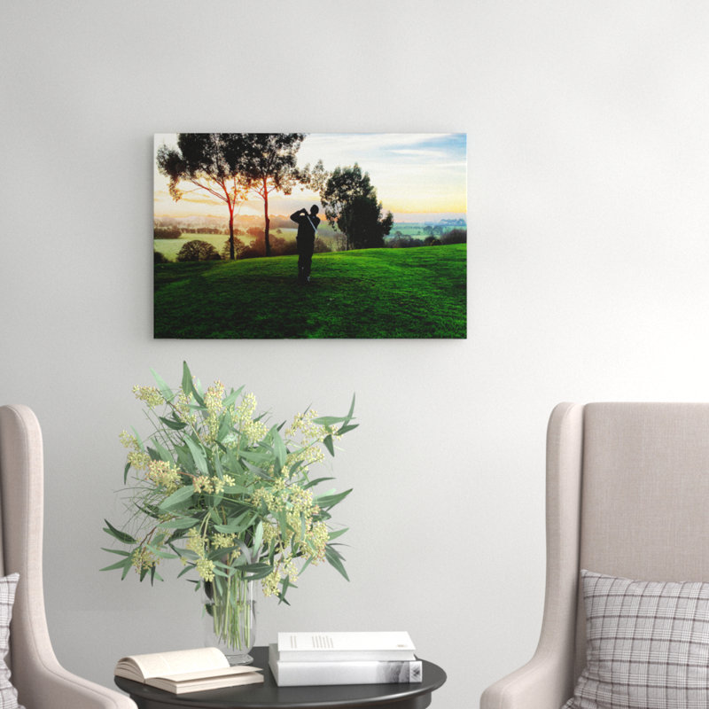 Golf Landscape Photographic - Wrapped Canvas, 50cm H x 76cm W