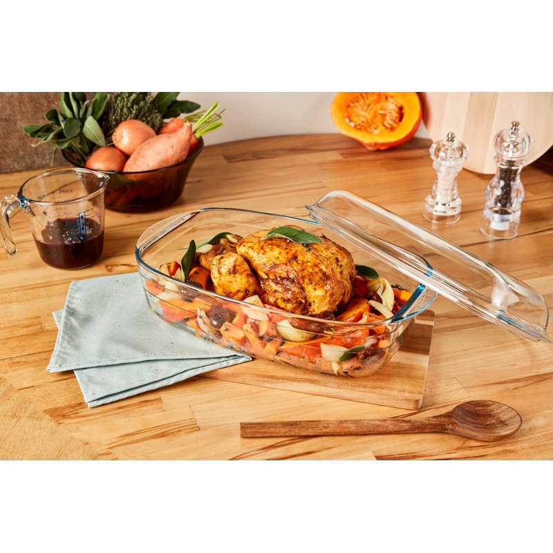Casserole réversible Duralex Ovenchef 35 x 22 cm 2 pièces