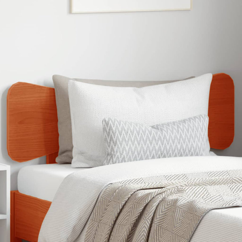 Meleka Solid Wood Headboard, Wax Brown, Small Single - 75 x 190 cm