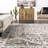 Uriegas Performance Medallion Fringed Beige/Gray/Brown Rug-2087078491