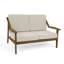 Causeuse d'extérieur en bois de teck avec coussin et accoudoirs Marlo-114980245-114980248
