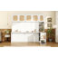 Lit escamotable double avec bureau et armoires en rotin, lit mural peu encombrant pour le bureau personnel, blanc chaud