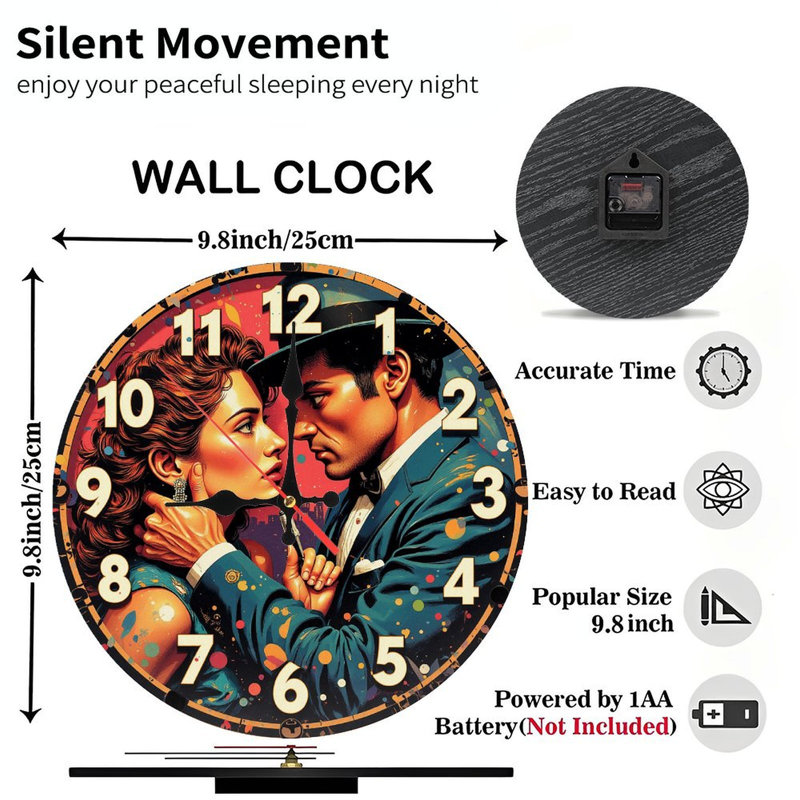 Horloge murale rétro