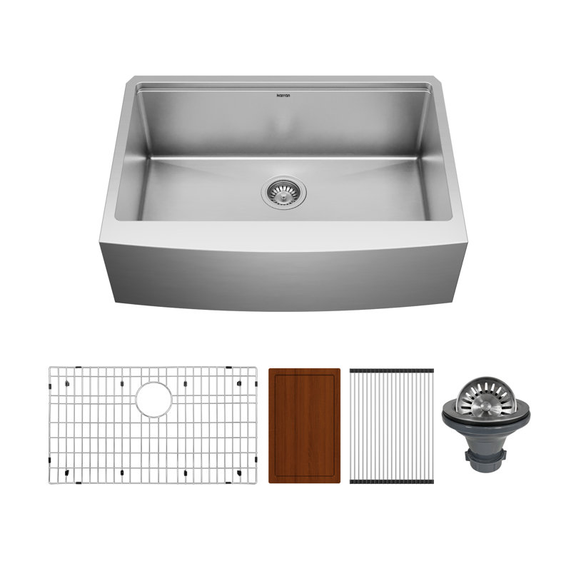 Elite Workstation 30'' L Single Bowl Stainless Steel Kitchen Sink