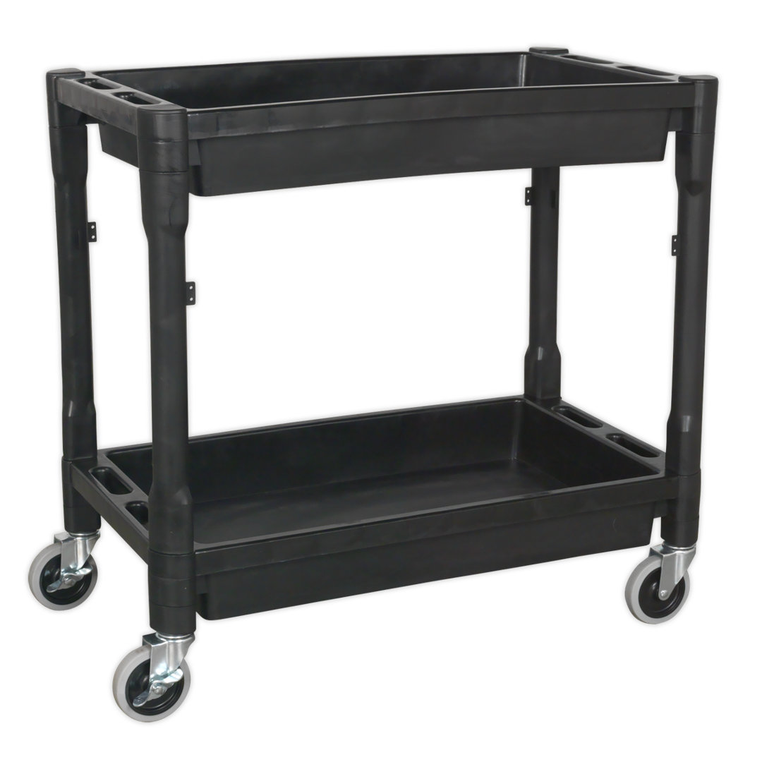 Ekaterina 78.5cm H x 81cm W Utility Cart with Wheels